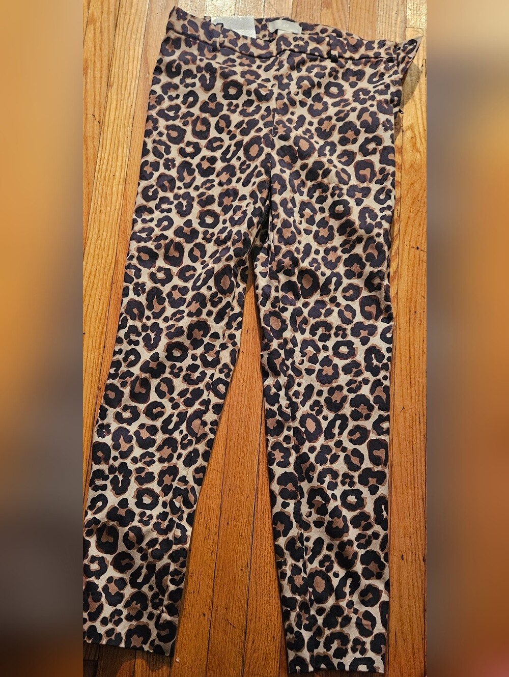 H&M Leopard Print Pants - Brown and Black Sz 4